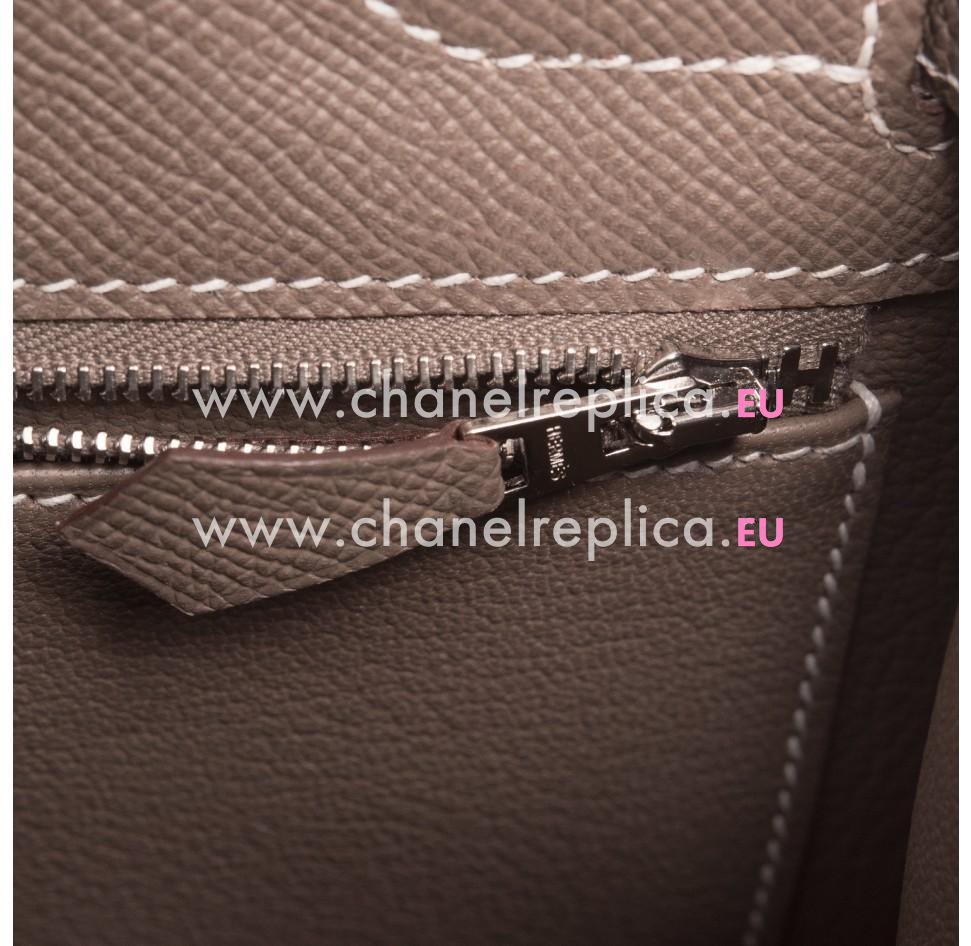 Hermes Etoupe Kelly Sellier 32cm of epsom leather with palladium hardware HK1032HEE