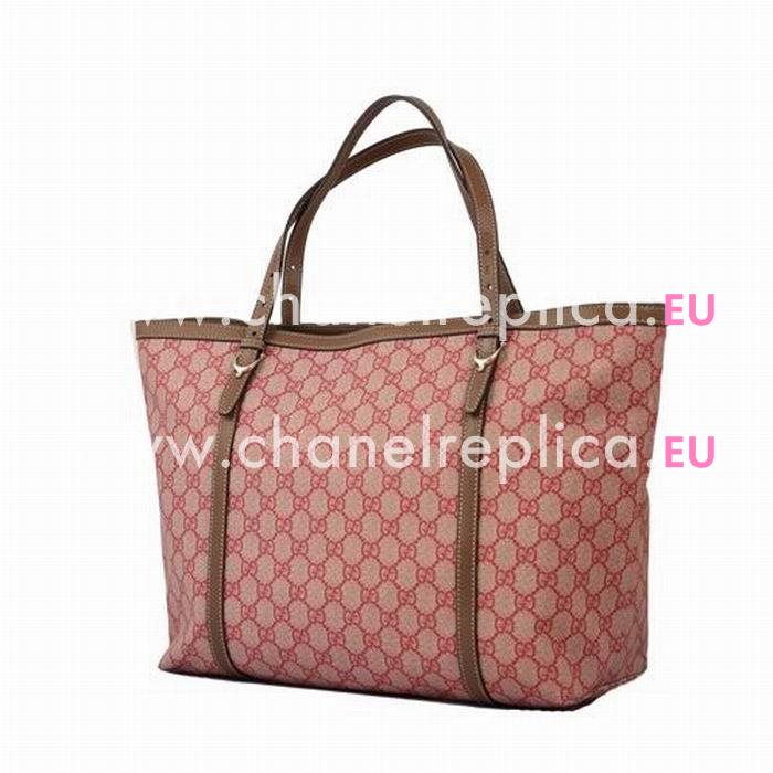 Gucci GG Plus Nice Calfskin Tote Bag In Light Red G6111402