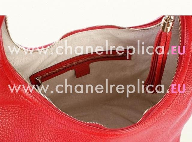 Gucci Soho Embossed Calfskin Tote Bag Red G349944