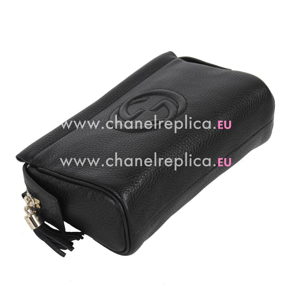 Gucci Soho GG Leather Bag Black G4885018