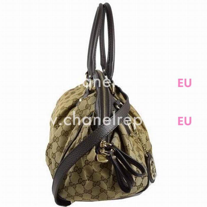 Gucci Sukey Classic GG Mark Weaving Bag Coffee G5903905