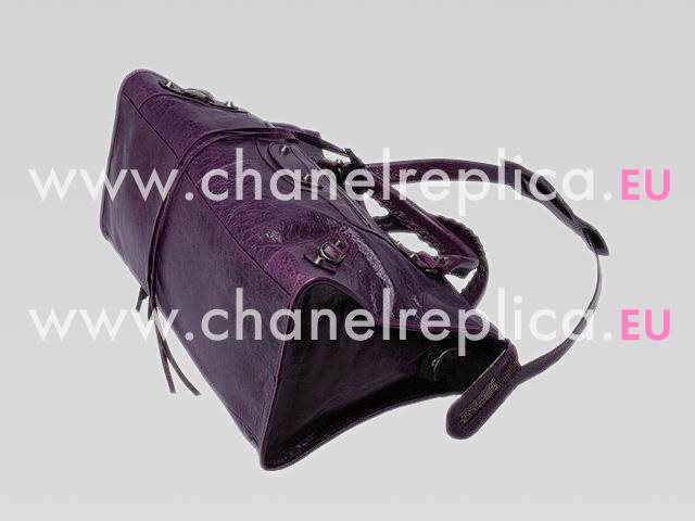 Balenciaga Part-Time Small Stud Bag Purple 168028PU