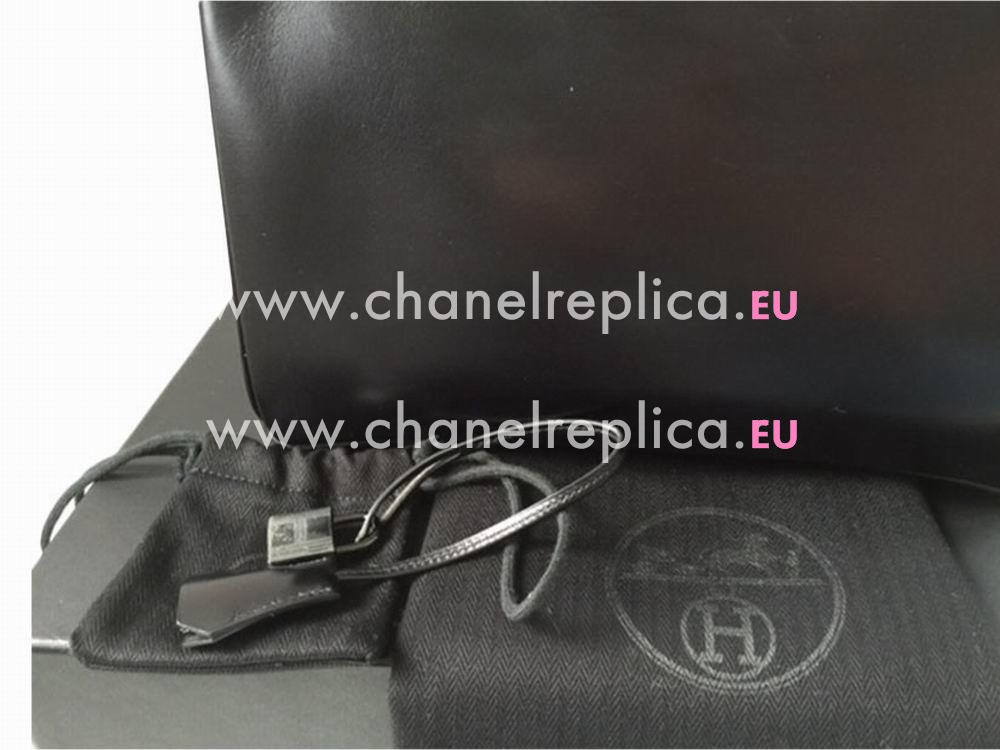 Hermes Birkin 30 Box Leather Black Bag Black Hardware HS5288