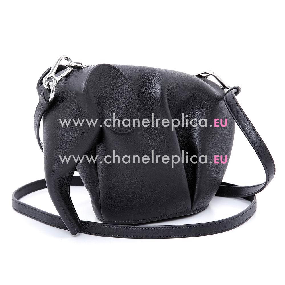 Loewe Animales Elephant Calfskin bag Black L8011406
