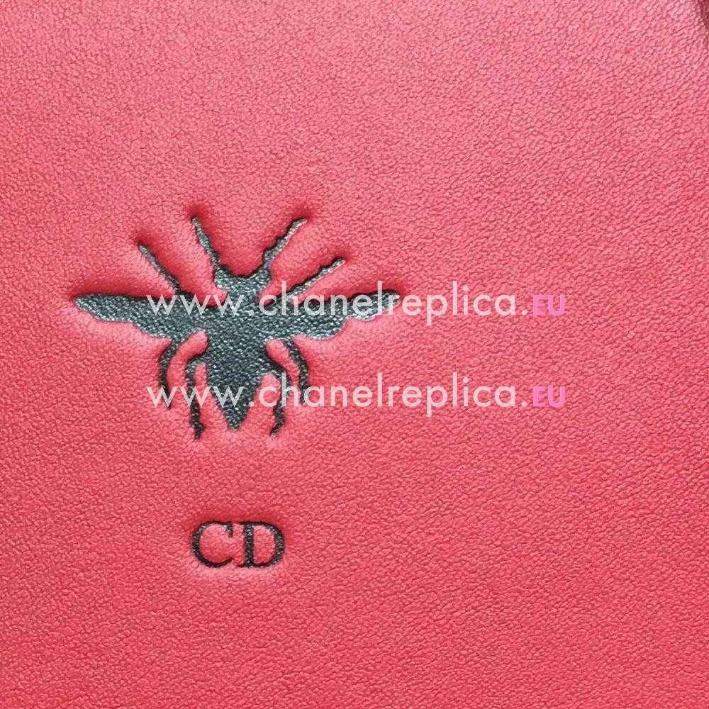 Dior CD BEE lOGO Calfskin Tote Bag Red D7103102