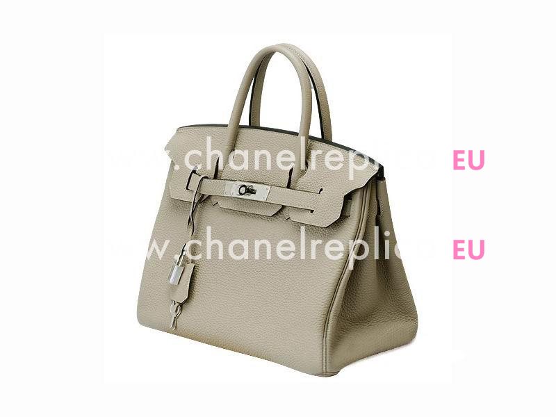 Hermes Birkin 30 Clemence Leather Elephant Grey(Silver) H1042EG