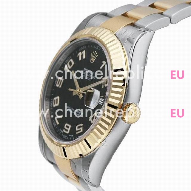 Rolex Automatic 41mm Gold Stainless Steel Watch Black R116333-3