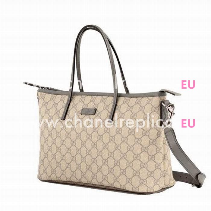 Gucci Supreme GG Plus Calfskin Tote Bag In Gray G6111501
