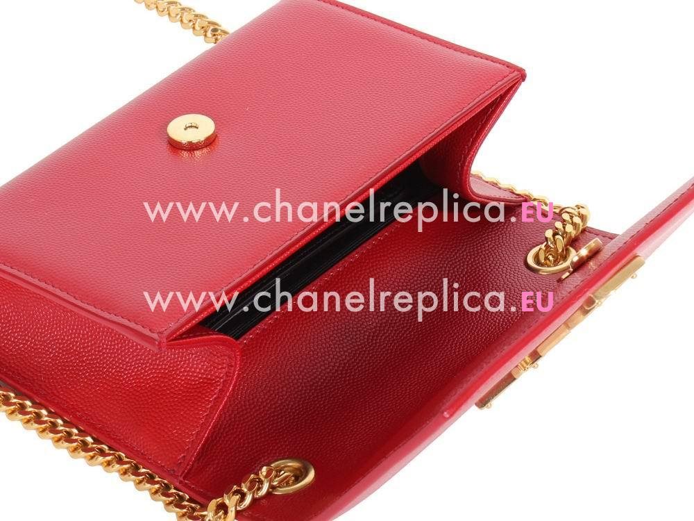 YSL Saint Laurent Cabas Y Calfskin Bag In Red YSL5236559