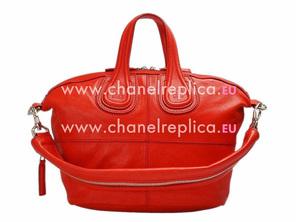 Givenchy Nightingale Medium Goatskin Bag Orange Red G531280
