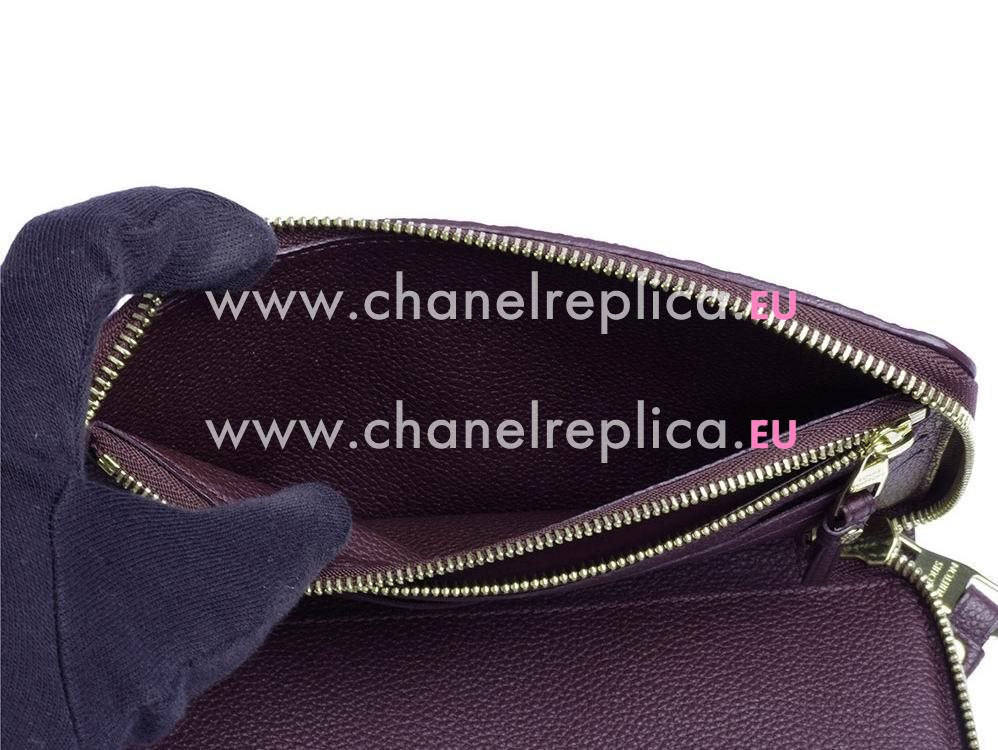 Louis Vuitton Monogram Empreinte Calfskin Secret Long Wallet Purple M60298