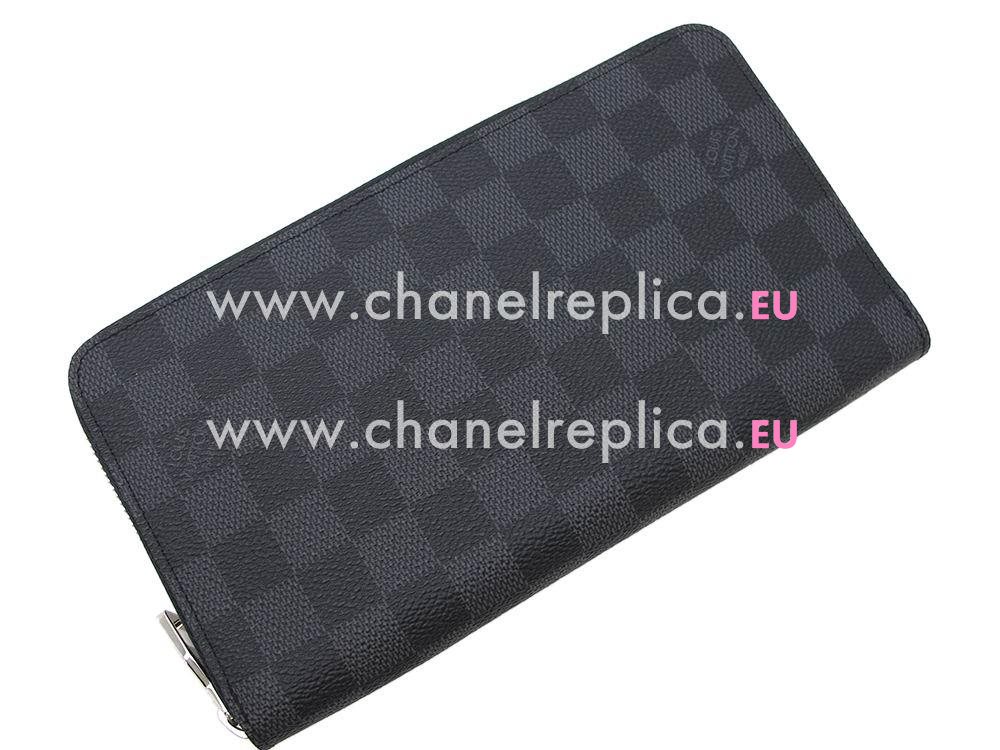 Louis Vuitton Damier Graphite Canvas Zippy Organizer N63077