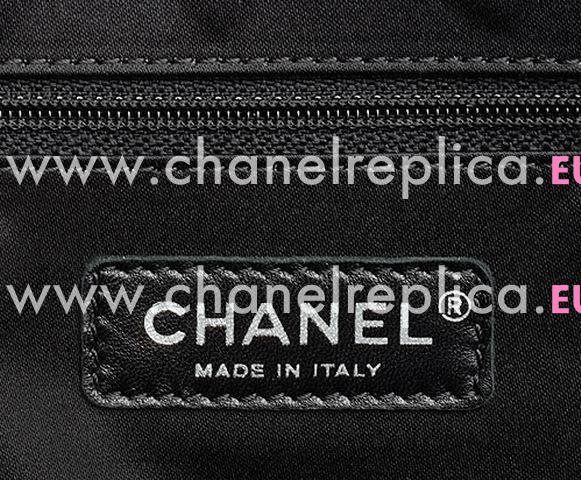 CHANEL Caviar Large Grand Shopper Tote Bag Black(Silver) A58727