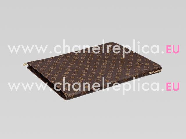 Louis Vuitton Monogram Canvas Poche Documents Khaki M53456