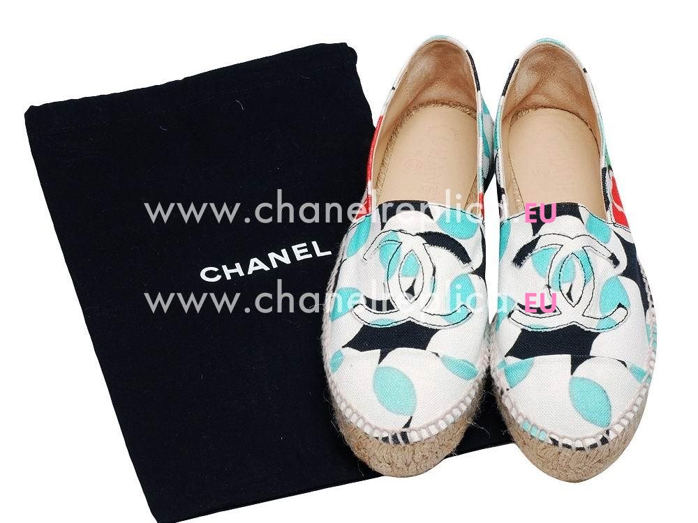 Chanel CC Kaleidoscope Espadrilles Penelope Shoes G29762-MULTI