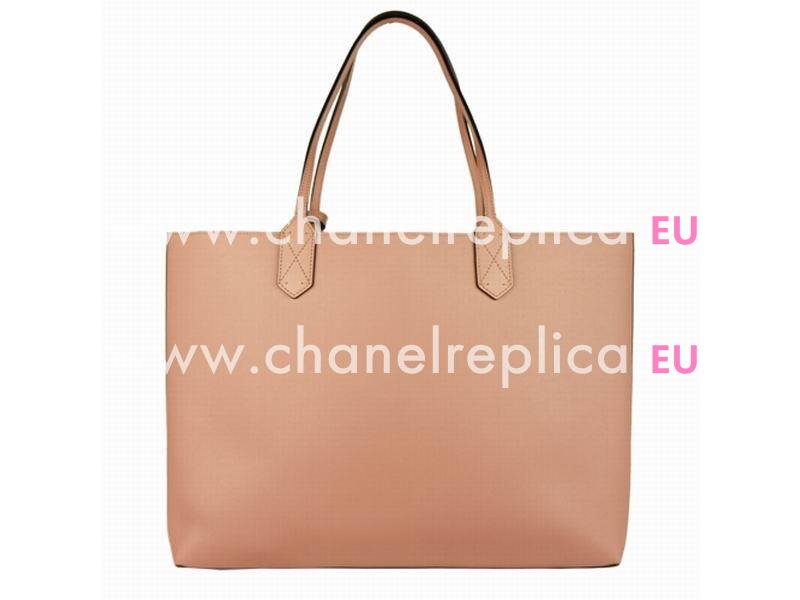 Gucci Calfskin Two Sided Tote Bag In Khaki Pink G372613