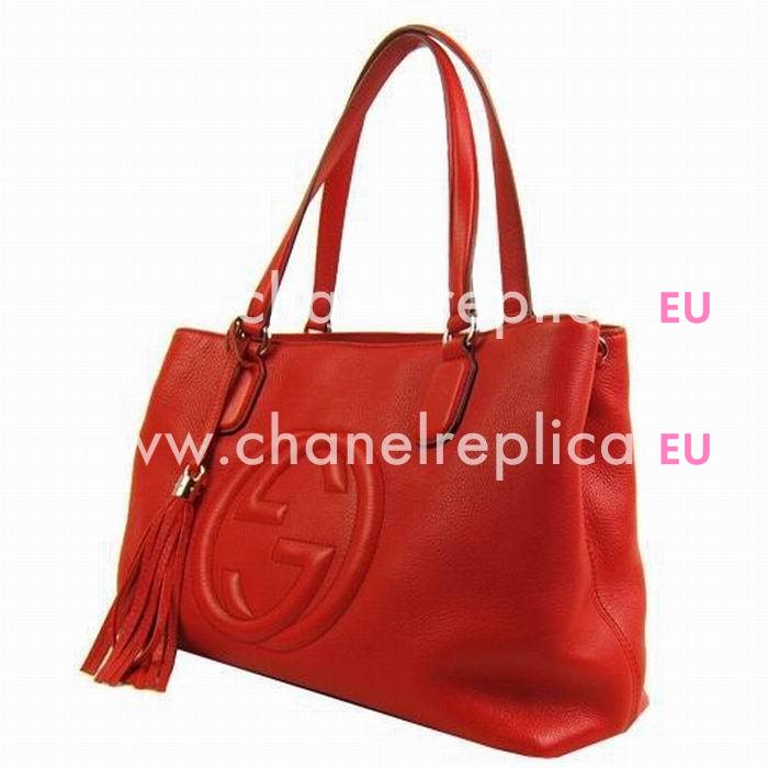 Gucci Soho GG Calfskin Bag Red G5229527