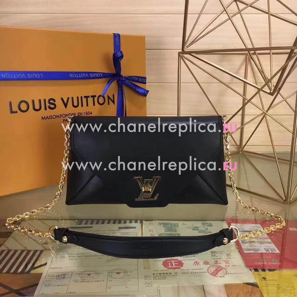 Louis Vuitton Love Note Chain Shoulder Bag Noir M54500