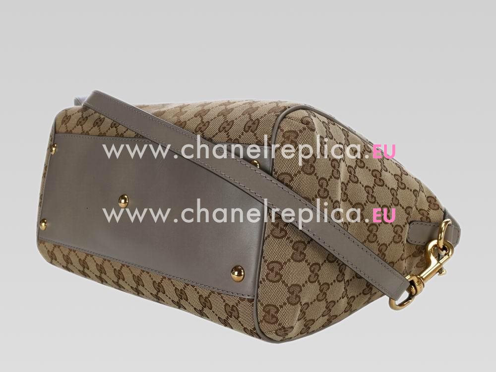 Gucci Scarlett Calfskin Leather Handbag In Gray G471035