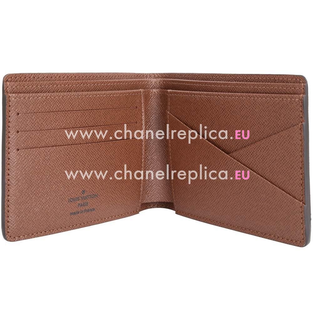 Louis Vuitton Classic Monogram Canvas Wallet In Coffee M60895