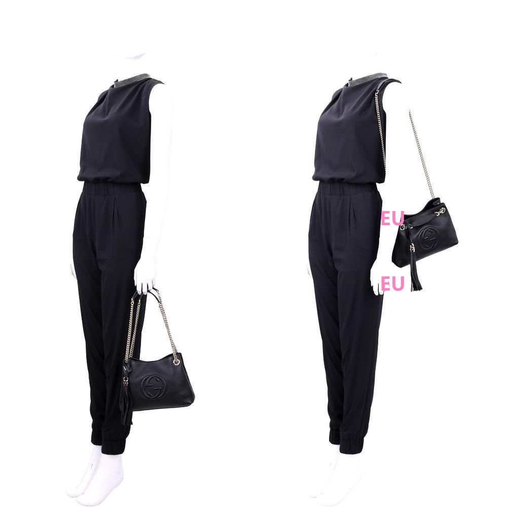 Gucci Soho Disco Calfskin Bag In Black G5594623