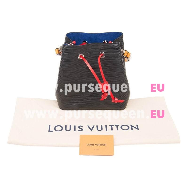 Louis Vuitton Epi Grained Cowhide Leather NéONOé BB Black Safran M52853