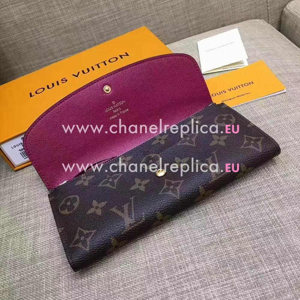 Louis Vuitton Emilie Monogram Canvas Wallet M60697