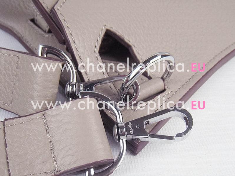 Hermes Jysiere Clemence 31cm Shoulder Bag Gray(Silver) H1096GS