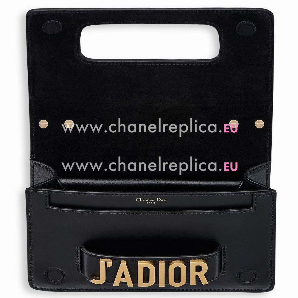 Dior J’ADIOR FLAP BAG WITH CHAIN IN BLACK CALFSKIN M9000CVQV_M900