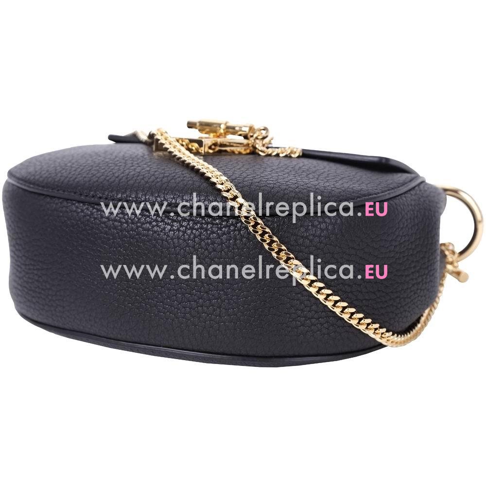 Chloe Drew Grain Calfskin Leather Mini Shoulser Bag Black C55649973