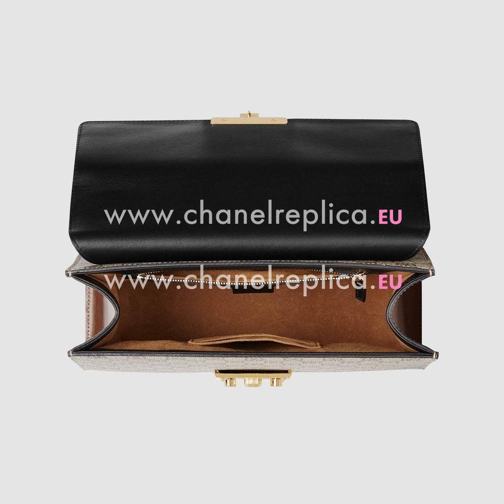 Gucci Padlock GG Leather Shoulder Bag cream-coloured/Brown G409486 KLQJG 9785
