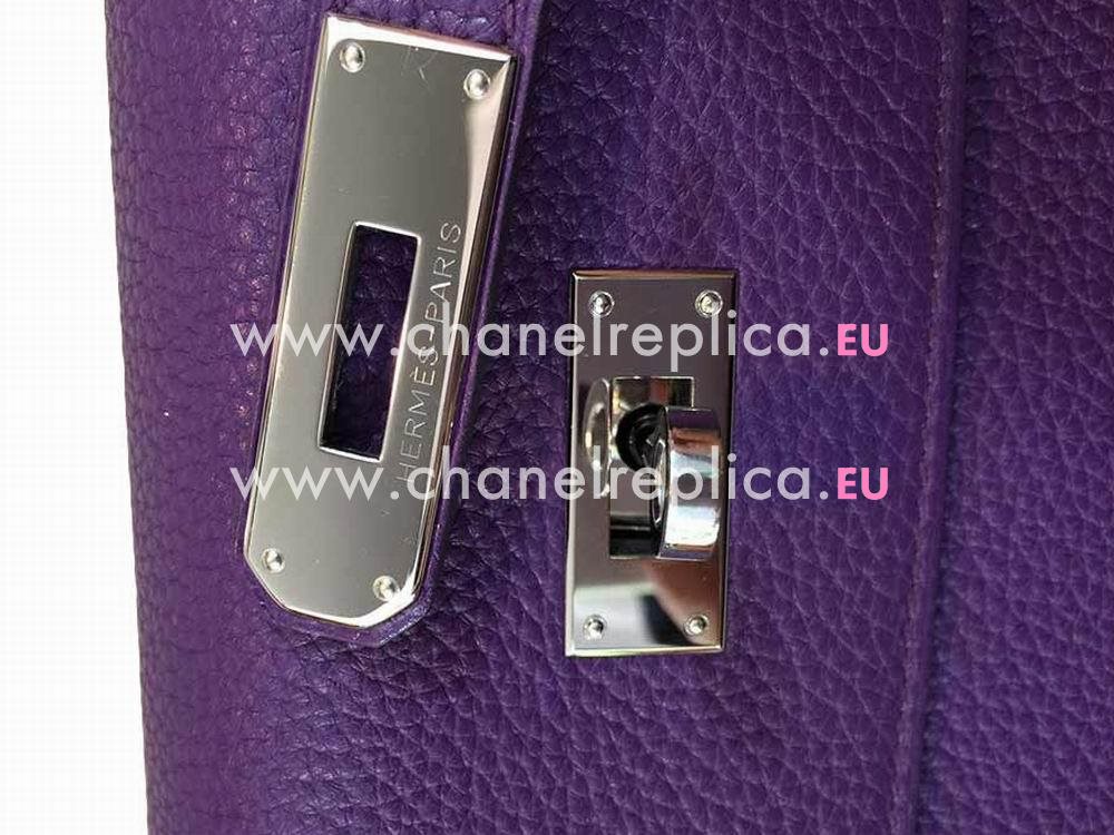Hermès Kelly 35 Ultraviolet Togo Leather Palladium Bag HK1035SPL