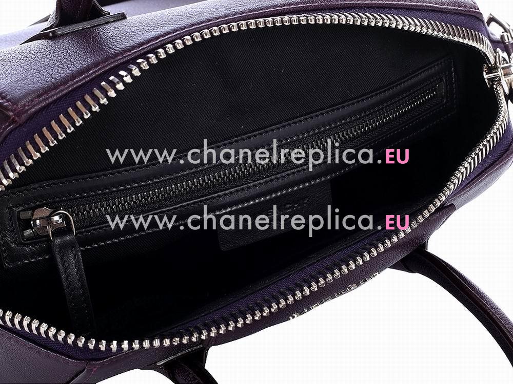 Givenchy Antigona Small Bag In Goatskin Deep Purple G474189