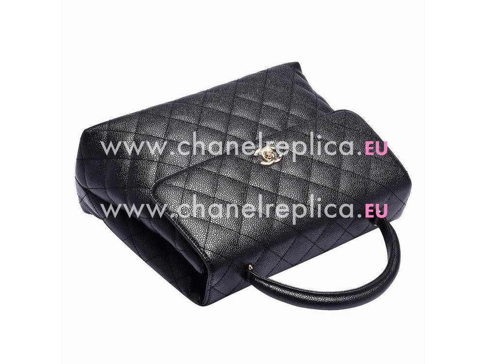 Chanel CC Caviar Kelly E Briefcase Black C49395B