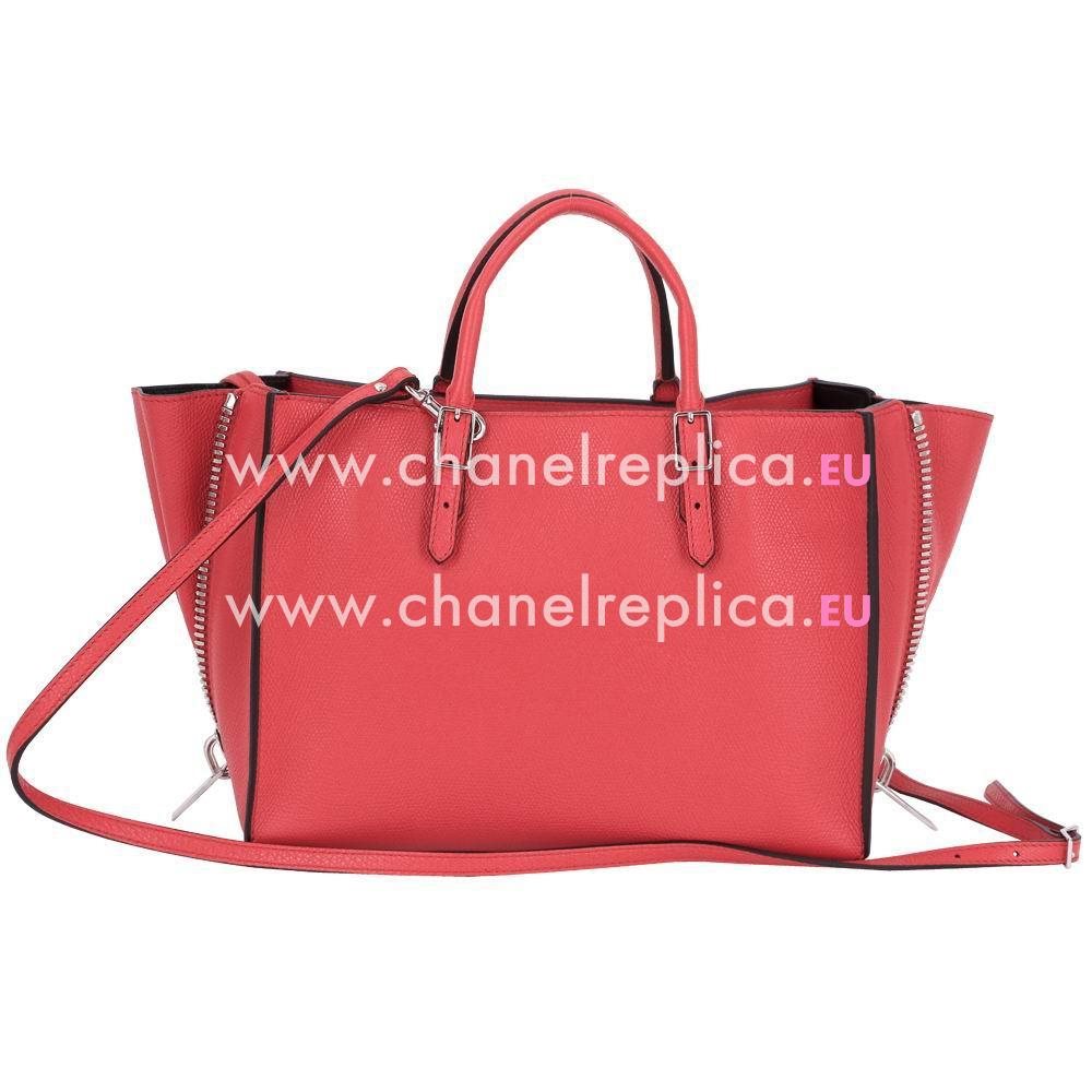 Balenciage Papier Calfskin Silvery hardware Bag Red B996587