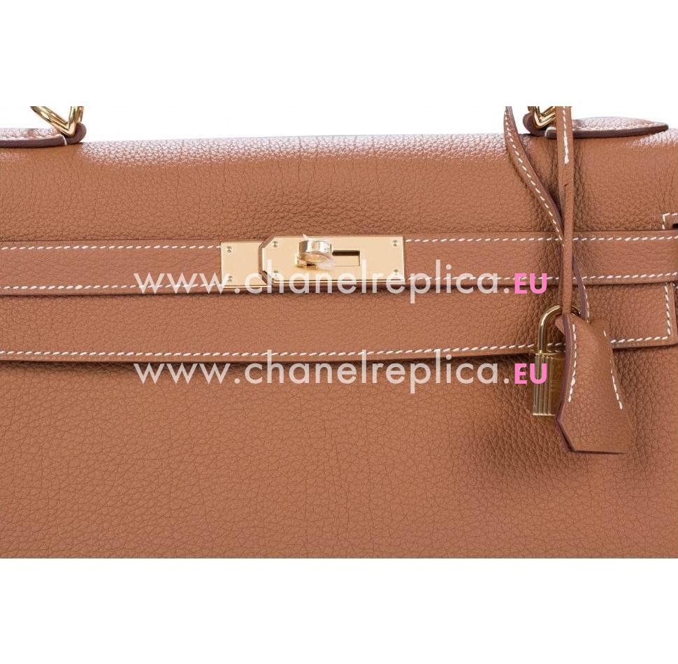 Hermes 32cm Gold Togo Leather Kelly Bag with Gold Hardware Handbag HK1032GTK
