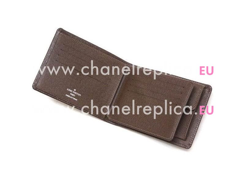 Louis Vuitton Taiga Leather Florin Grizzli Wallet Brown M31118