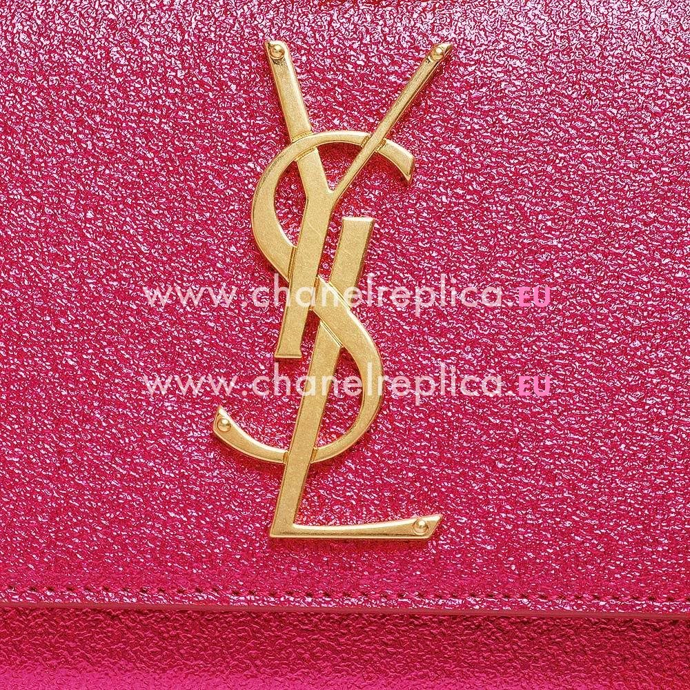 YSL Bo Monogram Calfskin Peach Red YSL563546