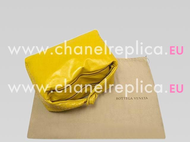 Bottega Veneta Intrecciato Nappa Weave Large Veneta Yellow BVb015