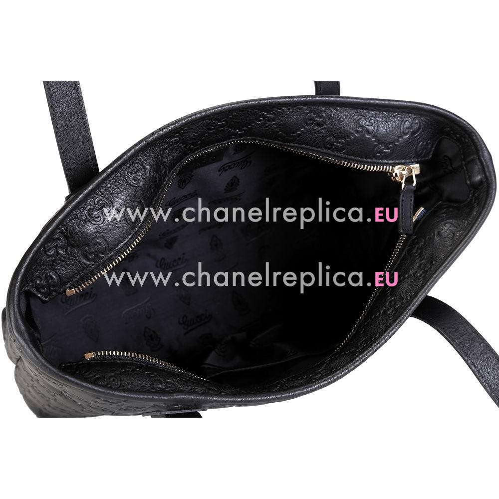Gucci Emily Guccissima Calfskin Bag In Black G5451565
