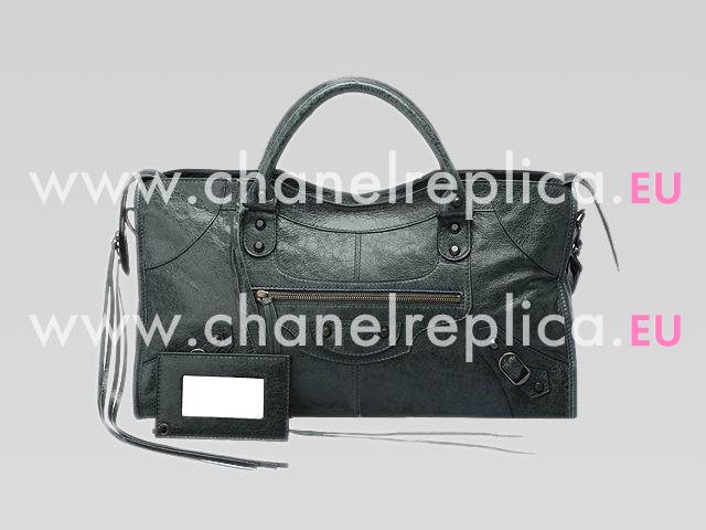 Balenciaga Part-Time Planet Small Stud Bag Deep Gray 168028DG