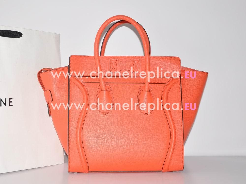 Celine Mini Luggage Bubble Calfskin Nano Watermelon Red CE52487