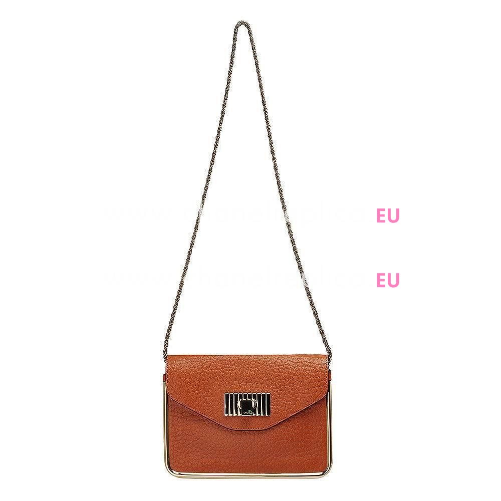 Chloe SALLY Caviar Calfskin Bag In Orange C5230408