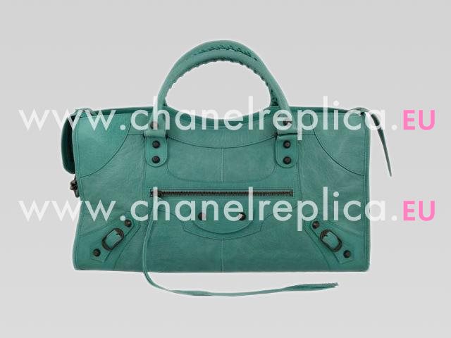 Balenciaga Part-Time Planet Small Stud Bag In Green 168028GR