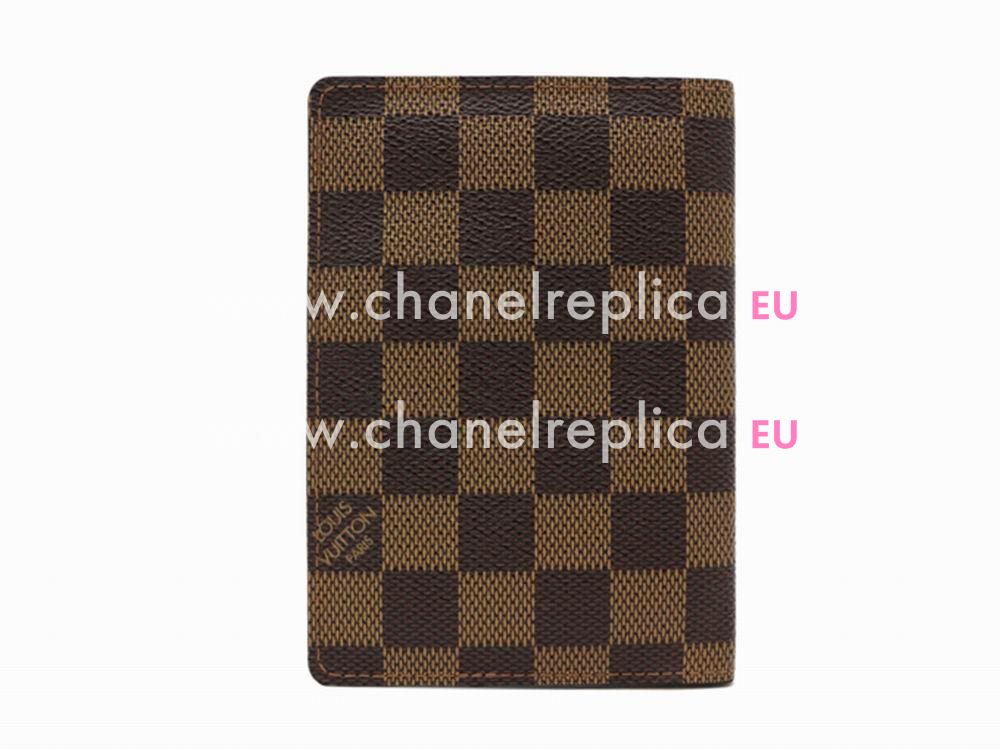 Louis Vuitton Damier Ebene Canvas Passport Cover N60189