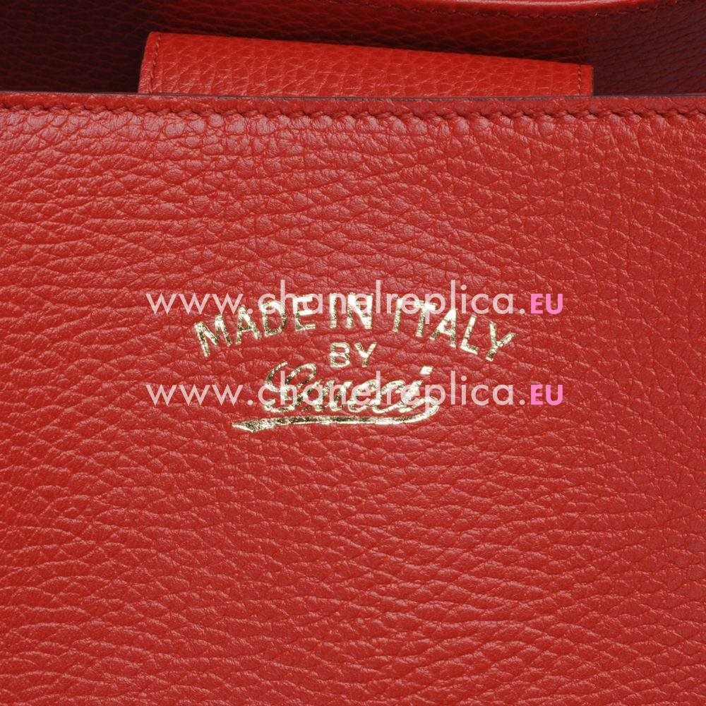 Gucci Swing Caviar Calfskin Leather Bag In Dark Orange G5456968