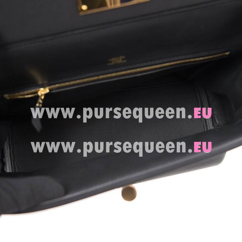 Hermes Togo Leather Gold Hardware 24/24 29cm Bag In Black 242429CMACTGGP