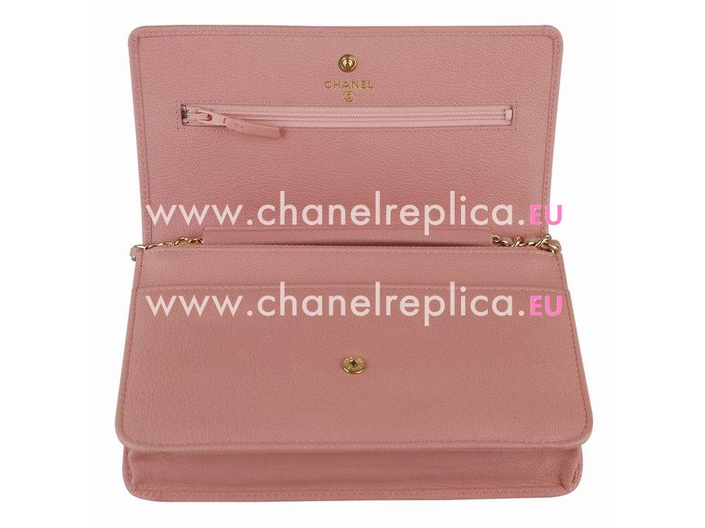 Chanel Calfskin Camelia Woc Crossbody Bag Pink A95183