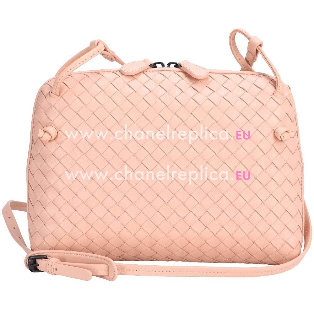 Bottega Veneta Crossbody Nappa Woven Shouldbag Pink B5835574