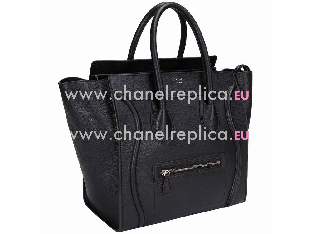 Celine Mini Luggage Bubble Calfskin Nano Bag Black CE51732